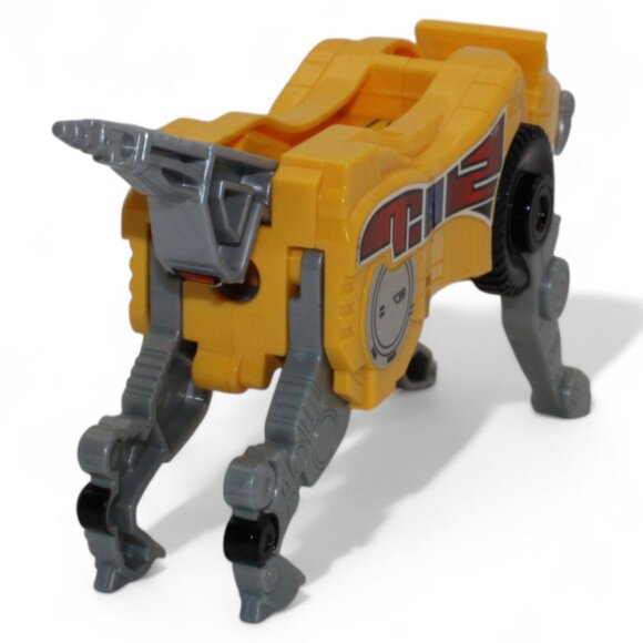 2013 Sabretooth Legacy Mighty Morphin Power Rangers Yellow & Gray Tiger Zord Fig - Picture 4 of 7